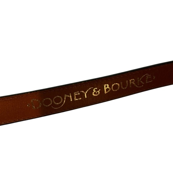 DOONEY & BOURKE Women's Medium Vintage Black Thin Leather Belt - Picture 5 of 8